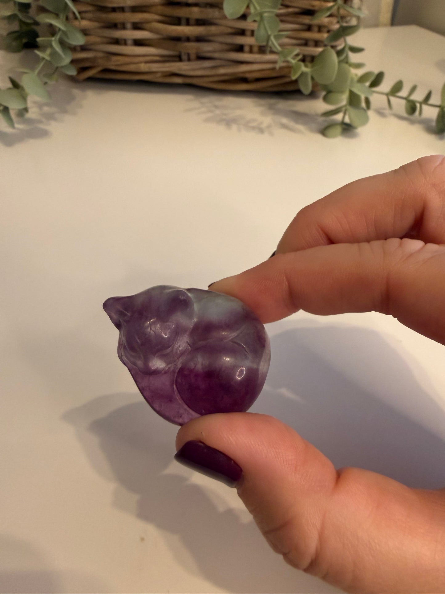 Fluorite Sleeping Cat