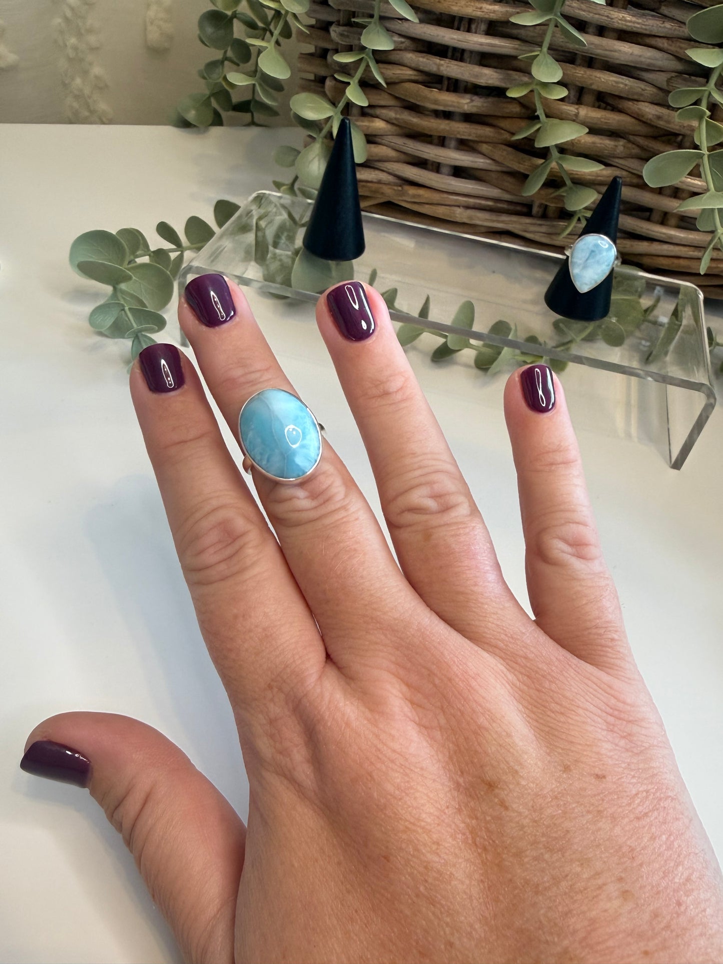 Larimar Ring (Oval)