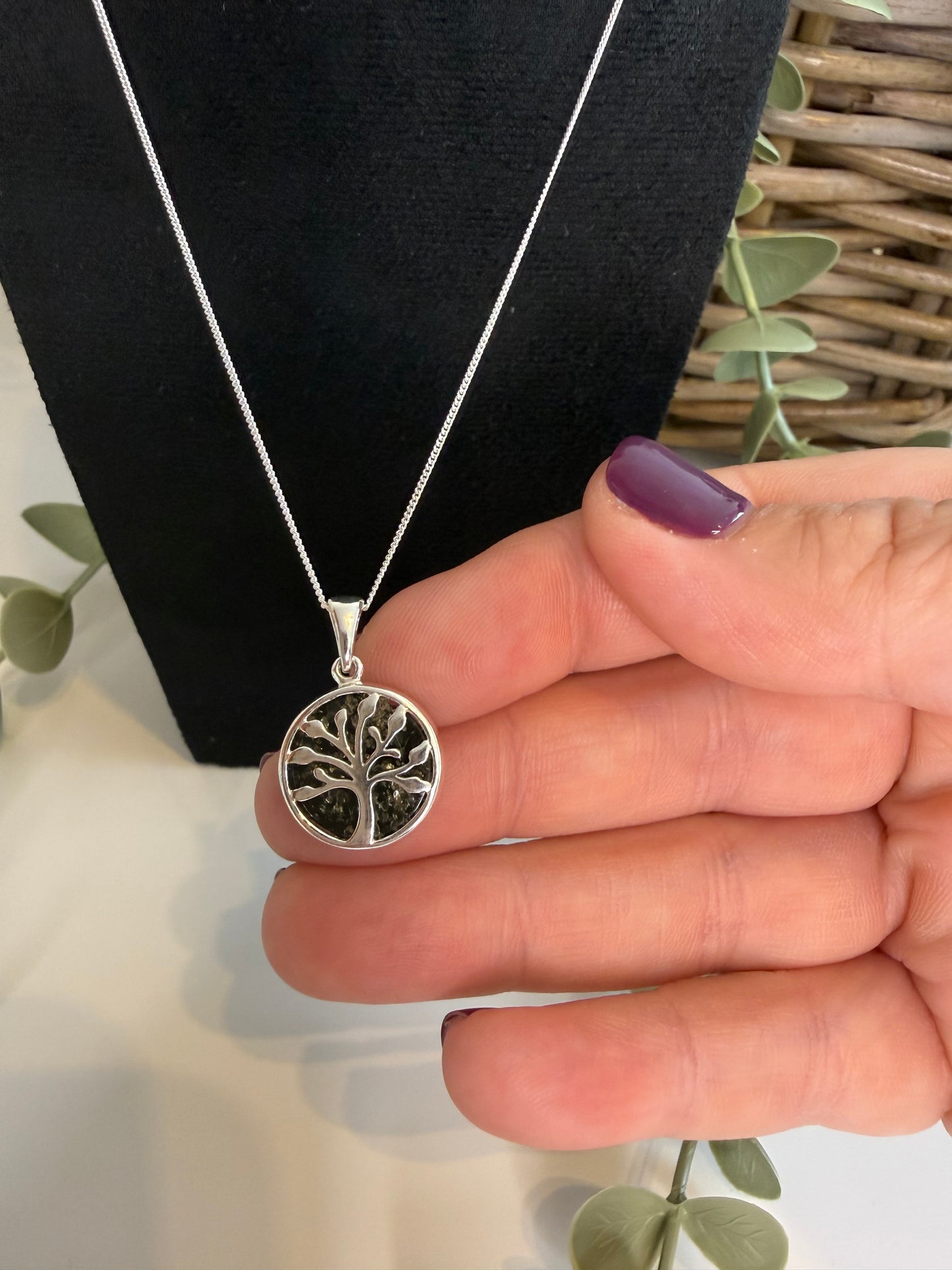 Baltic Amber Tree of Life Pendant