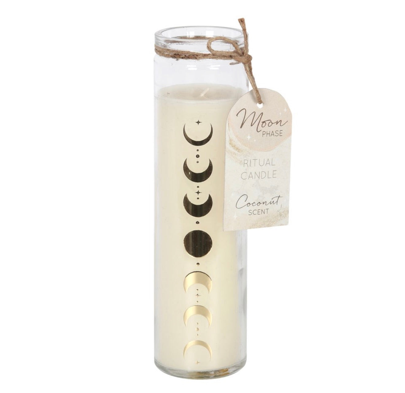 Moon Phase Coconut Tube Candle