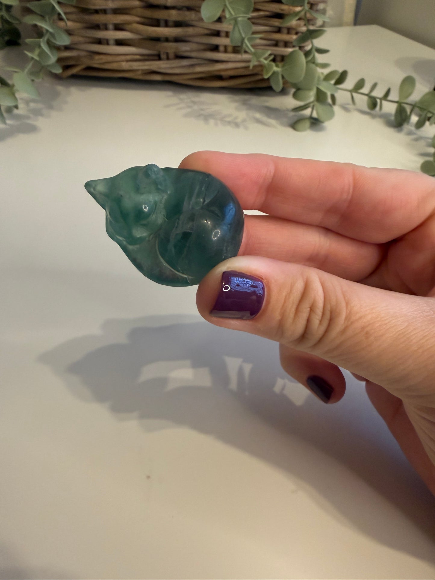 Fluorite Sleeping Cat