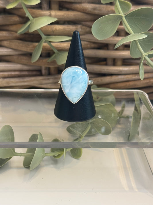 Larimar Ring (Teardrop)