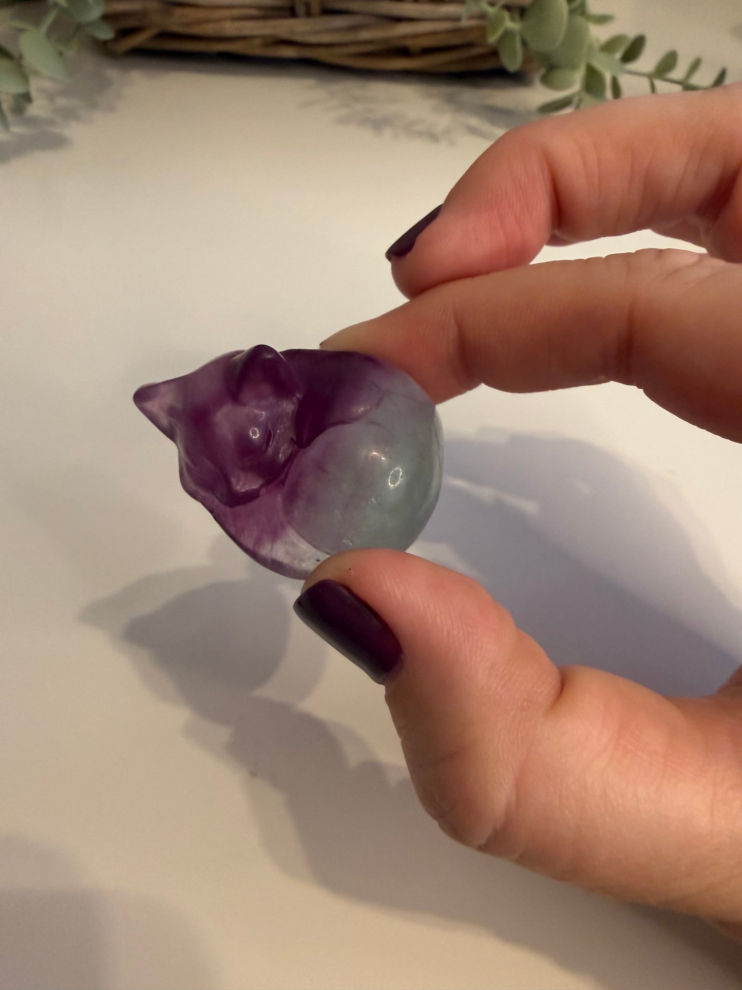 Fluorite Sleeping Cat