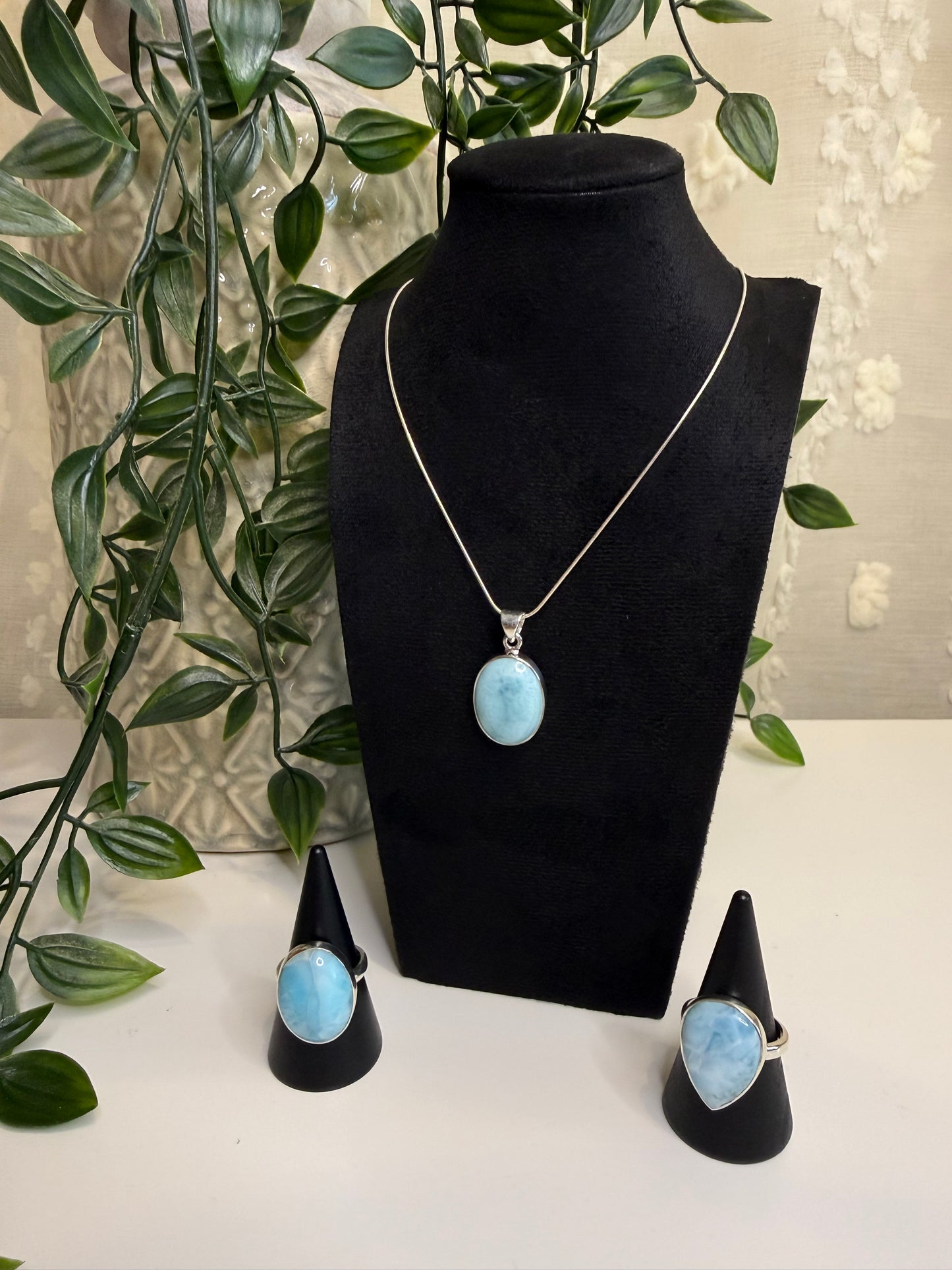 Larimar Pendant (Oval)