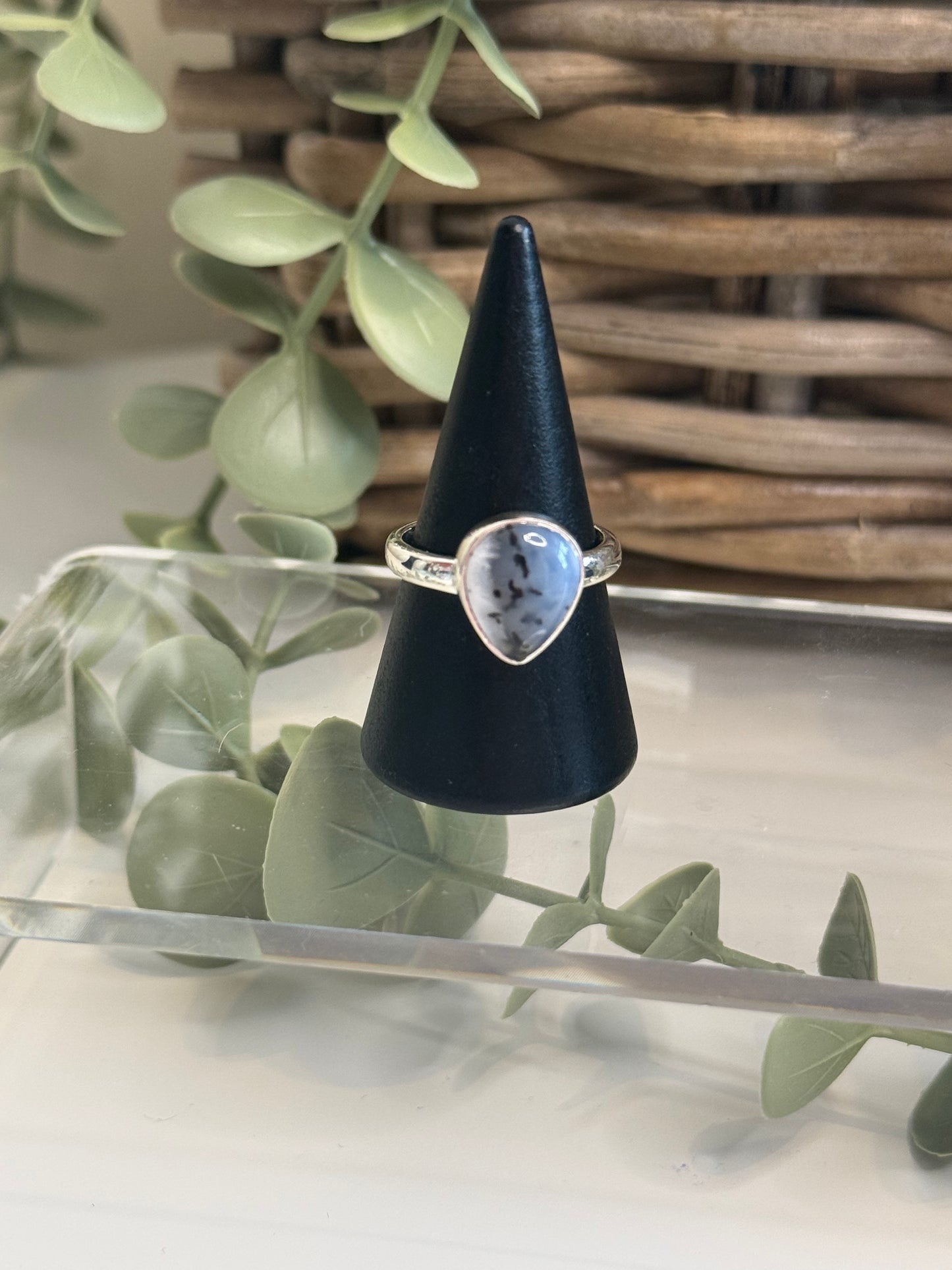 Merlinite Ring (Teardrop)
