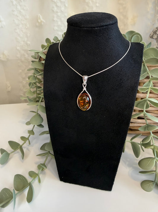 Baltic Amber Pendant (Cognac)