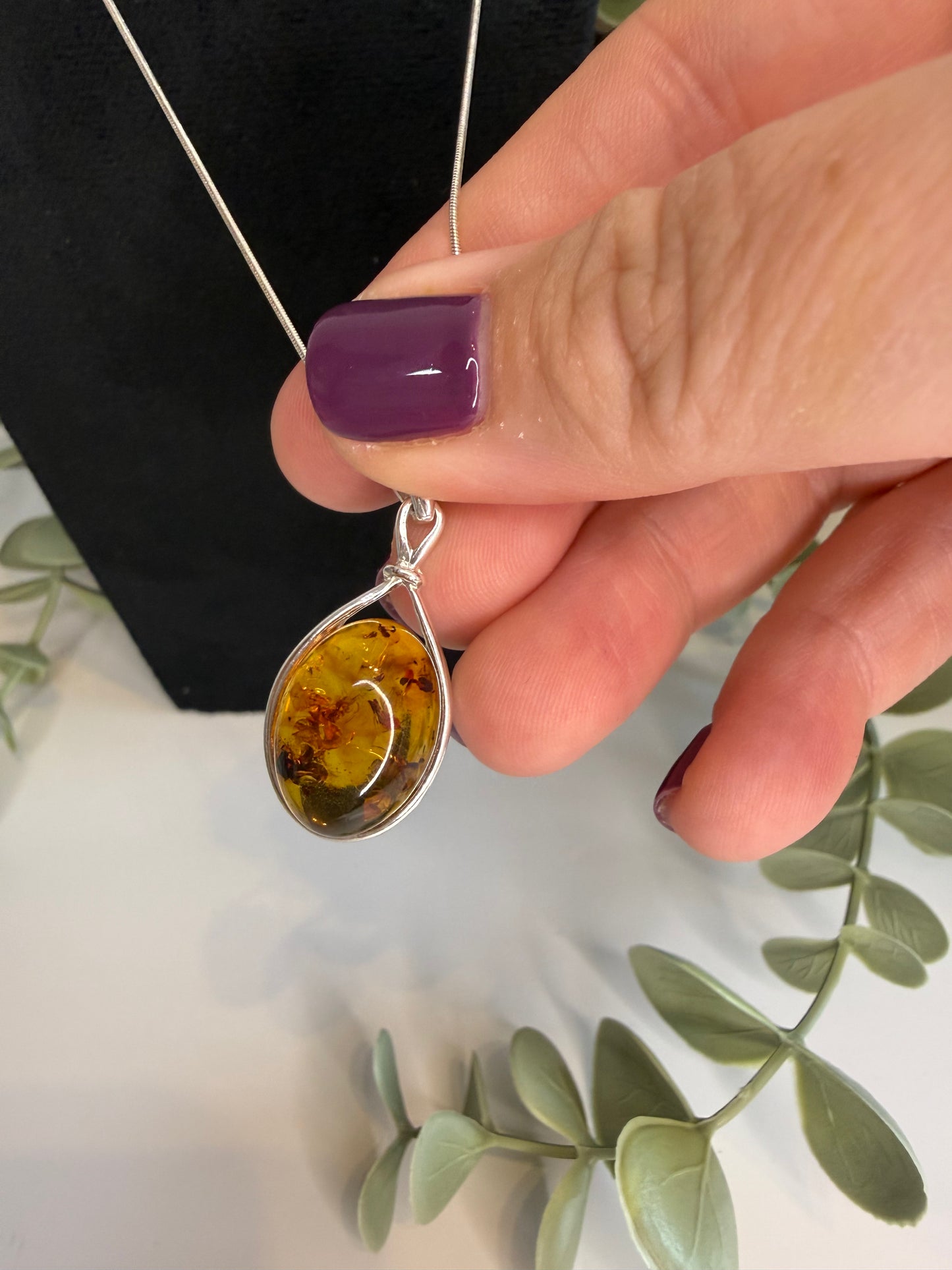 Baltic Amber Pendant (Cognac)
