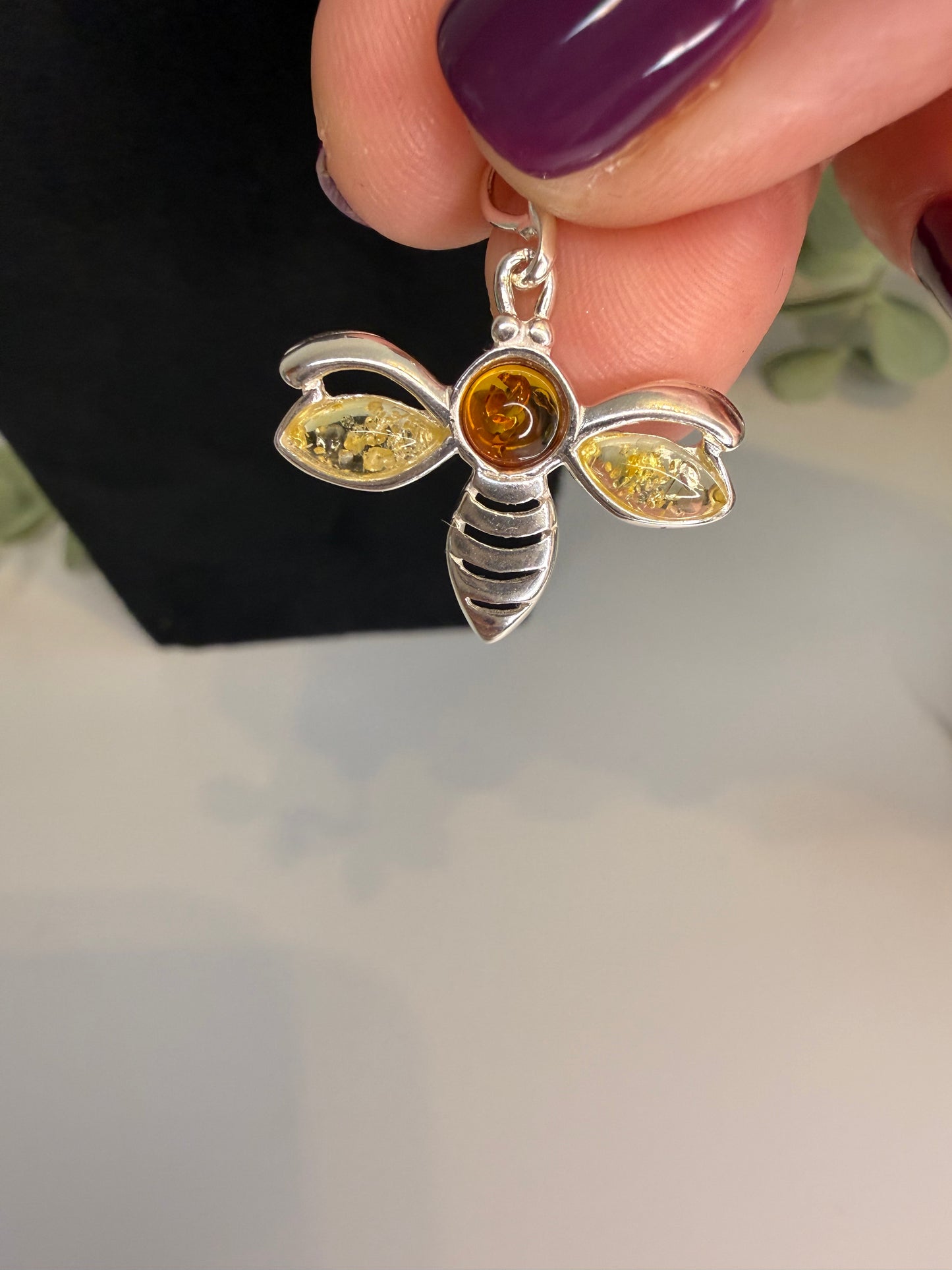 Baltic Amber Bee Pendant (Mixed)